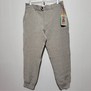 Houston White Mens Grey Plaid Jogger‎ Pants Tailored Stretch 33x30 HWMF22-340A